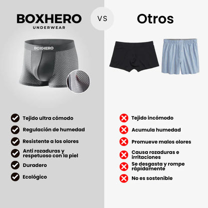 PAGA 5 LLEVA 10 🤑  BOXERS DE FIBRA DE BAMBÚ🔥CÓMODOS, LIGEROS Y TRANSPIRABLES (COLORES SURTIDOS)